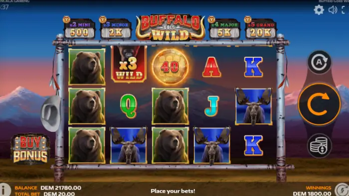Terjang Alam Terbuka dan Menangkan Hadiah Besar di Buffalo Goes Wild